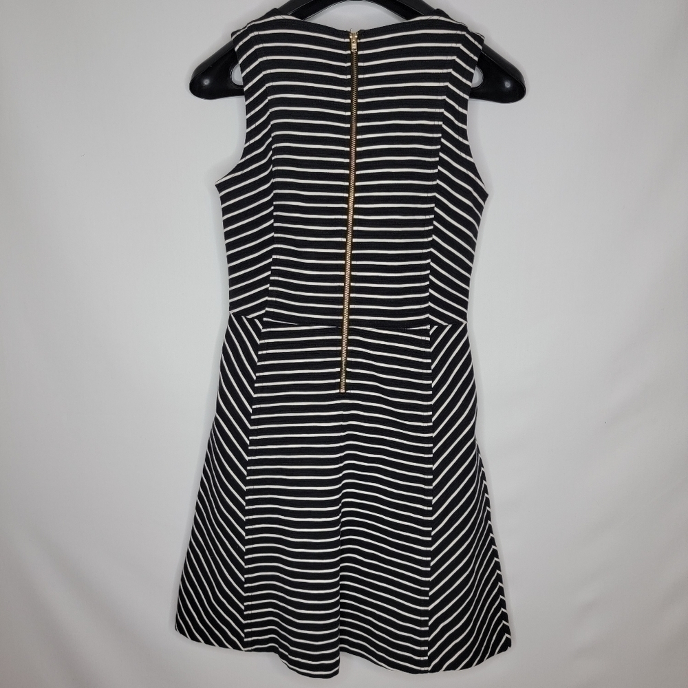 J. Crew Optical Illusion Black/White Striped Dress - Picture 11 of 15